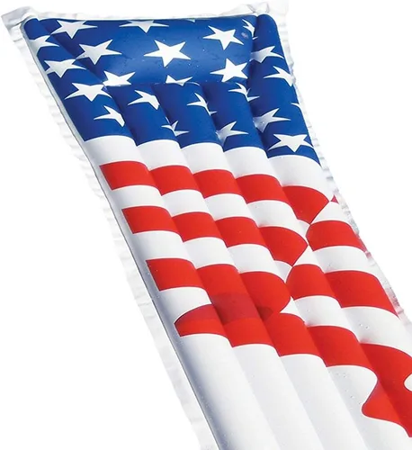 Vista 3 de Swimline Colchón de piscina con bandera americana 2 x 1 colchón Americana