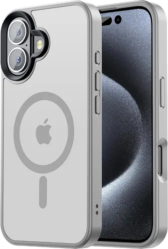 Vista 61 de Tigowos Funda Magnética para iPhone Air Compatible con MagSafe Resistente a Caídas de 16 Pies Cubierta Trasera con Sensación de Piel Mate a Prueba