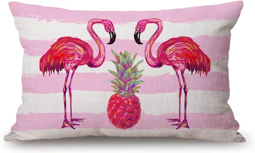 Vista 7 de Solekla Jcp152 - Funda de cojín decorativa de lino y algodón con diseño de pinos en acuarela para sofá, cama, 12 x 20 pulgadas
