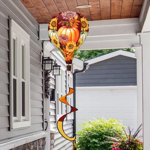 Vista 3 de Briarwood Lane Globo giratorio de aire caliente Fall Beauty Belleza de otoño