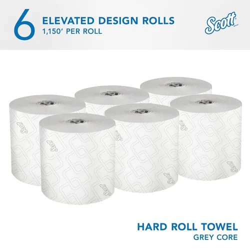Vista 2 de Scott Professional - Toallas de papel duro a granel, 6 rollos x 1150 pies (25703)