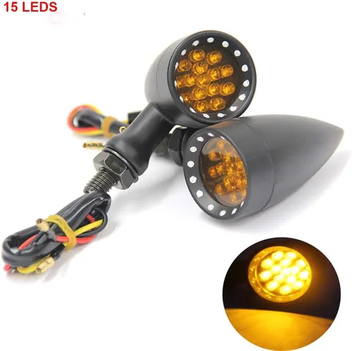 Vista 4 de MISS MOLY Bobber Cafe - Luz trasera LED para motocicleta, luz intermitente de freno color ámbar