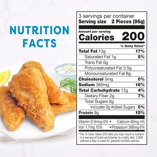 Vista 7 de Gardein Filetes sin pescado a base de plantas dorados, veganos, congelados, 10.1 onzas