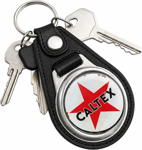 Vista 11 de Brotherhood Round Key Chain for Vintage Motor Oil, Petroleum, and