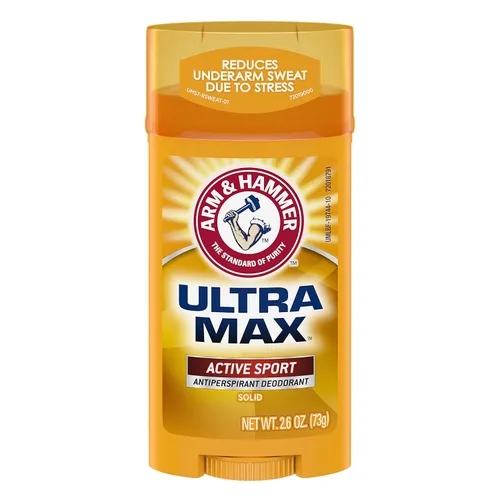 Vista 4 de Arm & Hammer Ultramax Invisible Solid Powder Antitranspirante y desodorante fresco, 2.6 onzas, paquete de 2