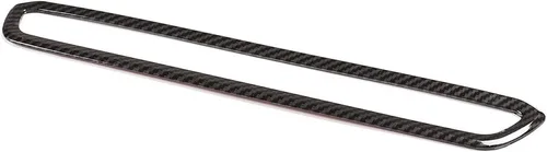 Vista 8 de Marco de ajuste de volumen de consola central de automóvil de material ABS para BMW Serie 3 G20 G28 2019 2020 (estilo de fibra de carbono)