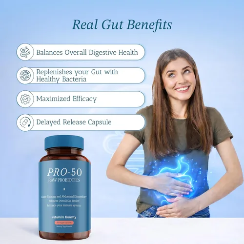 Vista 9 de Vitamin Bounty Pro-50 Probiotics and Women's Probiotic & Prebiotic Bundle - BV Defense & pH Balance, 13 cepas probióticas, salud intestinal, salud