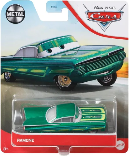 Vista 4 de Disney y Pixar Cars Ramone, miniatura, juguetes coleccionables de autos de carreras basados en películas de autos, para niños de 3 años en adelante