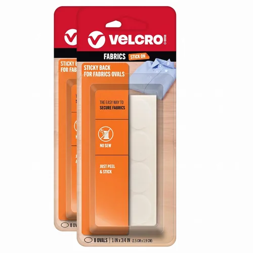 Vista 9 de VELCRO Brand para telas Cinta adhesiva de tela permanente con parte posterior pegajosa para alteraciones y dobladillo Desenganchar y pegar - Sin