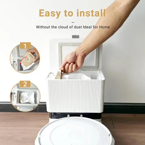 Vista 6 de Bolsas de Polvo de Repuesto para iRobot Roomba Todas las Series 104 2en1 105 106 Vac, Plus 405, 505 Combo, Essential 2 Q052, Max 705 Vac Bolsas