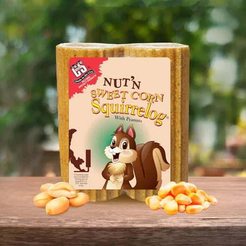 Vista 7 de C&S Nut'n Sweet Corn Squirrelog, recarga de paquete individual
