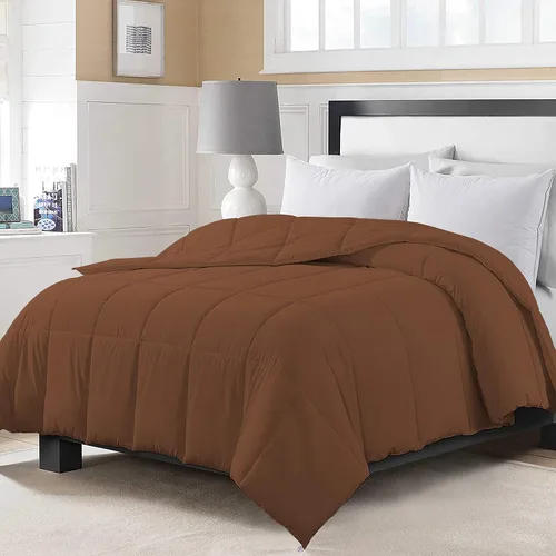 Vista 27 de Edredón reversible de microfibra suave de 200 GSM, color beige, tamaño individual (68 x 88) pulgadas