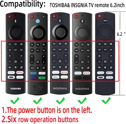Vista 2 de Funda de silicona de 6.2 pulgadas para Fire TV Stick 2023 4K Max 2nd/Fir TV Omni Series/FireTV 4-Series Remote, Toshiba/Insignia FirTV con cordón