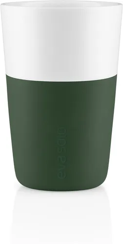 Vista 15 de Eva Solo 2 Tazas Tumbler de Espresso Tazas de Café Tumbler de Porcelana de 3 oz con Agarre Recubierto de Silicona Diseño Danés, Funcionalidad
