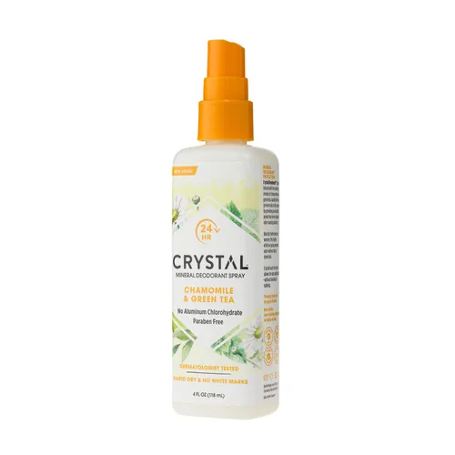 Vista 3 de Desodorante para el cuerpo en aerosol Crystal, sin perfume (4 fl oz)