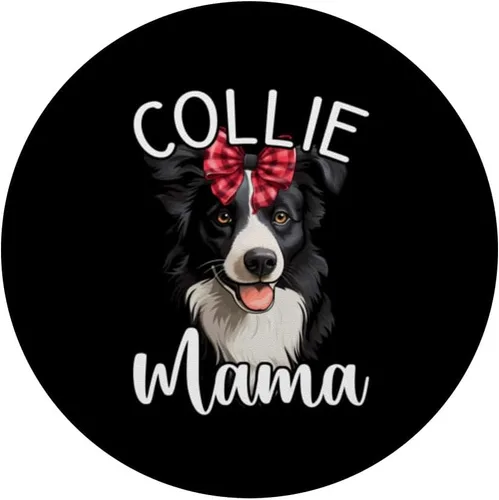 Vista 3 de Border Collie Mama, Funny Border Collie PopSockets Standard PopGrip