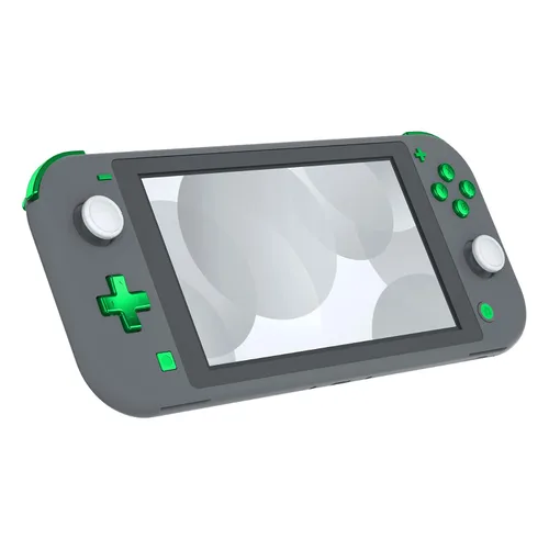 Vista 4 de eXtremeRate Reemplazo brillante de ABXY Home Capture Plus Minus Keys Dpad L R ZL ZR Gatillo para Nintendo Switch Lite, kit completo de reparación