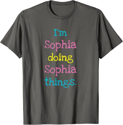 Vista 99 de Sophia - Camiseta con texto personalizado para niñas