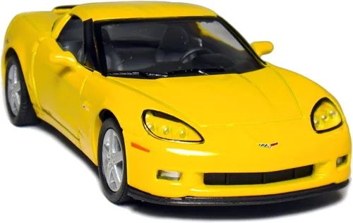 Vista 2 de KiNSMART 2007 Corvette Z06 5 pulgadas escala 1:36 5 pulgadas modelo de metal fundido a presión American Muscle Toy Car. Juego de 4
