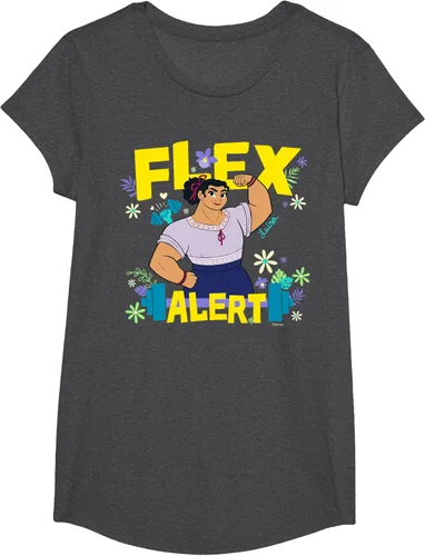 Vista 39 de Disney Encanto Luisa Madrigal Flex Alert Camiseta, Negro