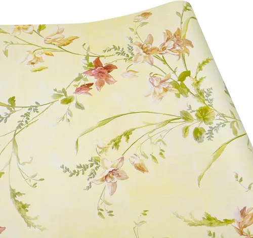 Vista 10 de Yifely Revestimiento autoadhesivo para estantes, papel extraíble para muebles para cubrir cajones de apartamentos, flores rurales, 17.7 pulgadas por