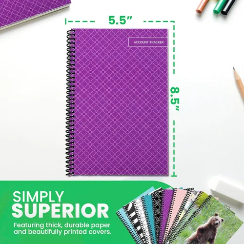 Vista 4 de El Cuaderno Premium de Registro de Cheques y Tarjetas de Débito de The Superior Register - Registro de Cuenta de Cheques, Libro de Contabilidad