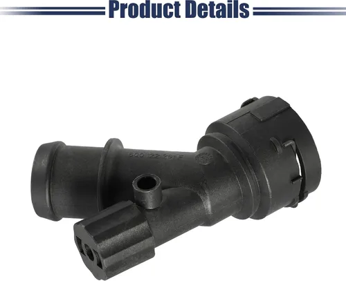 Vista 6 de ACROPIX Conector de manguera de refrigerante para Volkswagen Beetle, 1 unidad, color negro
