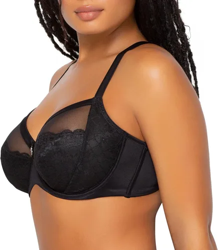 Vista 2 de Curvy Couture Sujetador con aros de encaje Luxe de talla grande para mujer