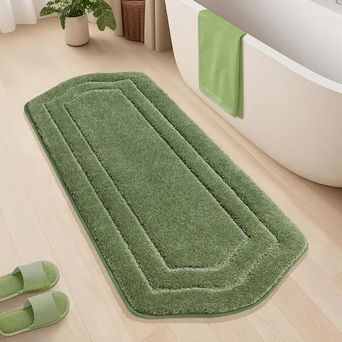 Vista 39 de COSY HOMEER Alfombras de Baño Extra Gruesas para Baño - Juegos de Alfombras Antideslizantes de Lino de Baño Suave Felpa 100% Poliéster Fuerte Sala