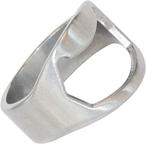 Vista 5 de Anillo abridor de cerveza creativo, abridor de botellas de cerveza, herramienta de cerveza de barra de acero inoxidable, abridor de botellas