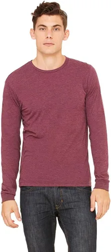 Vista 59 de Canvas Filmore 3501 - Camiseta de 4.2 onzas para hombre manga larga (1) Ceniza + (1) Jaspeado atlético