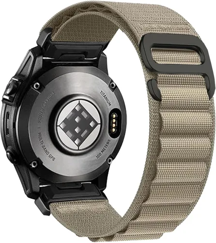 Vista 9 de Correa de reloj de nylon de ajuste rápido de 22 mm para Garmin Fenix 8/E/7/7 Pro/6/6 Pro/5/5 Plus(47mm), Epix Pro Gen 2 47mm, Forerunner