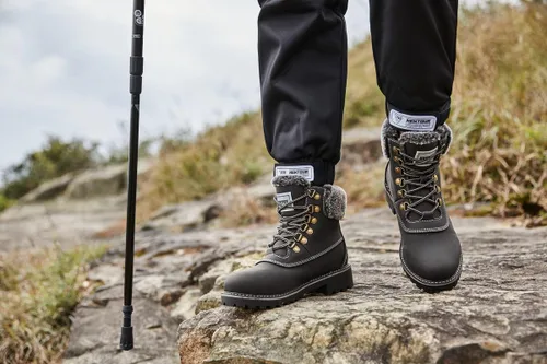 Vista 7 de COTTIMO Botas de invierno antideslizante con forro de piel para mujer