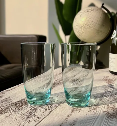 Vista 18 de KLIFA - ETON- Juego de 8 vasos acrílicos de 15.2 y 20.8 onzas, sin BPA, apilables, aptos para lavavajillas, transparentes Claro