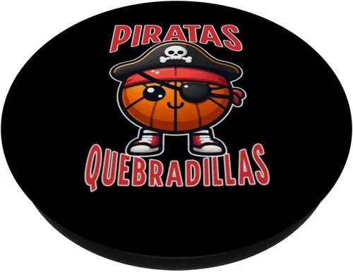 Vista 2 de Piratas de Quebradillas Baloncesto Puerto Rico Baloncesto PopSockets Estándar PopGrip