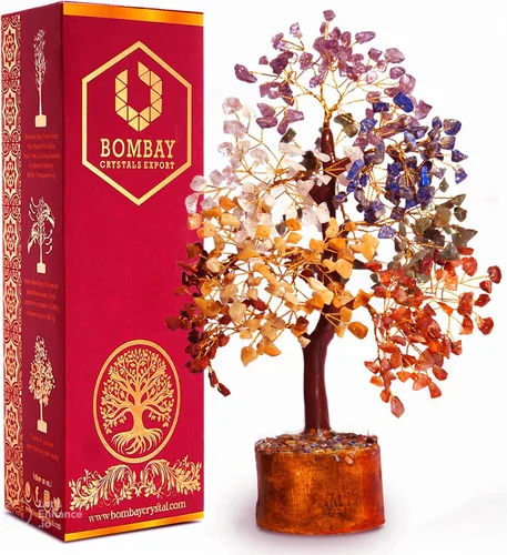 Vista 12 de Conjunto de Árboles de Cristal de 12, Regalos Pensados para Mujeres, Decoración de Escritorio de Oficina, Hogar, Decoración de Estante para Energía