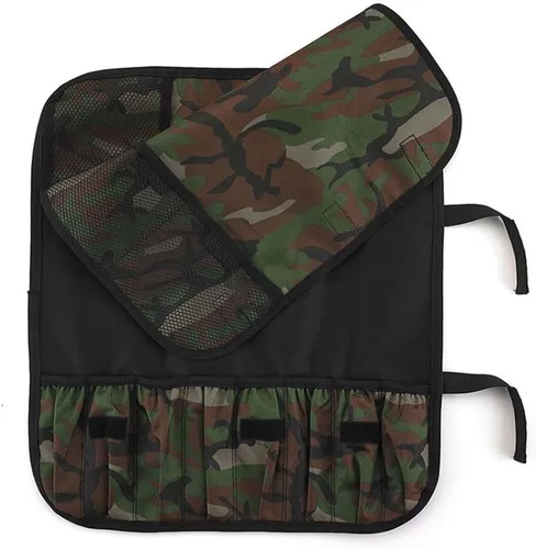 Vista 2 de Mercer Culinary Kit de vestidor de campo pequeño de 5 piezas, rollo de camuflaje