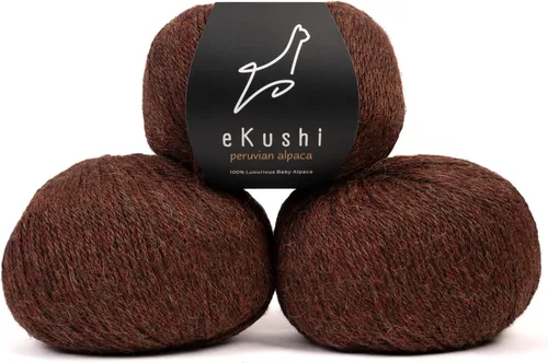 Vista 12 de 100% Hilo de Alpaca Baby para Tejer y Ganchillo - 1 Cono de Hilo Premium DK - Ligero, Hipoalergénico y Térmico Hecho en Perú - Ideal para Proyectos