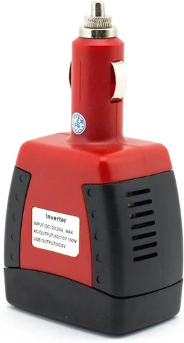 Vista 3 de Inversor de corriente DC 12V a 110V AC Cargador de encendedor de cigarrillos de coche Convertidor