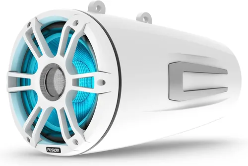Vista 2 de Garmin Fusion® Signature Series 3i Marine Wake Tower Altavoces de 6.5 pulgadas 230 vatios CRGBW Sports White Marine Wake Tower Altavoces (par)