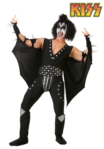 Vista 3 de Disfraz de Demonio de KISS para Hombre Multicolor