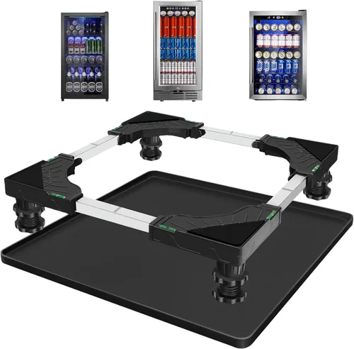 Vista 9 de Nefish Mini soporte universal para nevera, base elevada, ajustable, con 4 pies fuertes, para lavadora, pedestal, bases multifuncionales