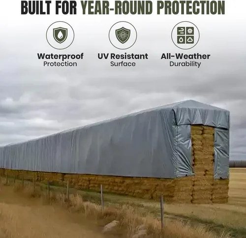 Vista 8 de Tarps Now Lona de heno impermeable resistente de 25 x 33 pies Cubierta de lona de polietileno multiusos de 12 mil Ojales de latón #2
