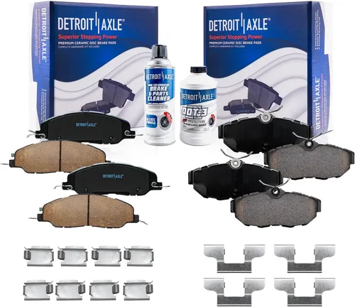 Vista 107 de Detroit Axle - Pastillas de Freno Delantero para Nissan Altima Maxima Sentra 350Z Cube Juke Versa INFINITI G35 I30 I35 Suzuki SX4 Crossover