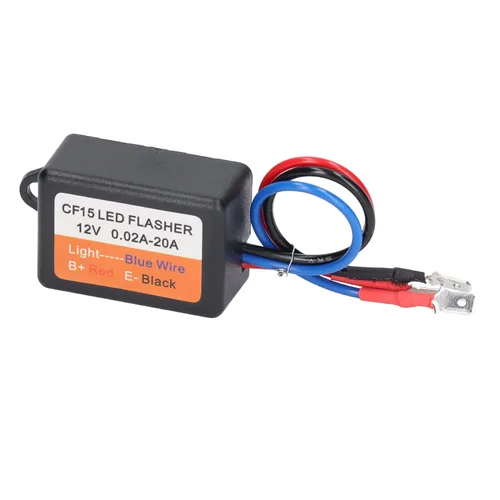 Vista 8 de Controlador estroboscópico, controlador estroboscópico de flash 12 V auto módulo intermitente 0.02‑20A LED Módulo de luz de giro 45 75 veces por