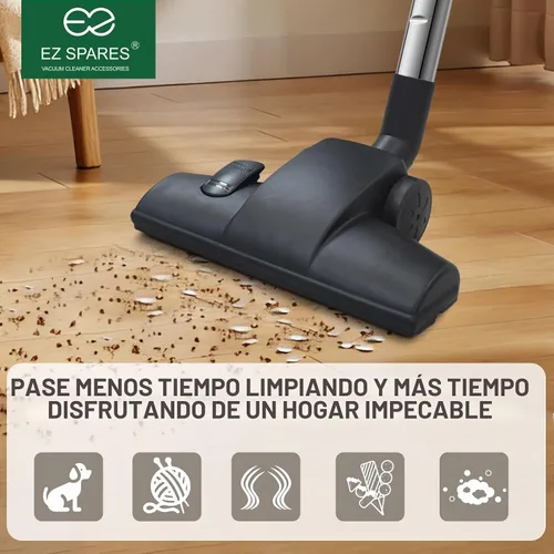 Vista 3 de EZ SPARES Compatible con cabezal de cepillo universal para aspiradora de 1 1/4 pulgadas y 1.260 in, 2 nuevas funciones a elegir