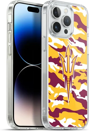 Vista 56 de Head Case Designs Funda de gel ASU Camou con licencia oficial de la Universidad Estatal de Arizona [protección de grado militar] compatible