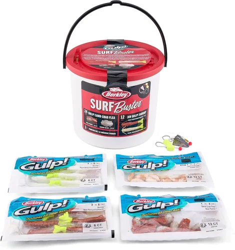 Vista 26 de Berkley Gulp! Shrimp Saltwater Fishing Soft Bait Camarones Naturales