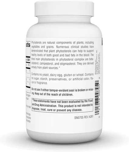 Vista 4 de Source Naturals Complejo de fitosterol con beta-sitosterol, 113 mg - 180 Tabletas