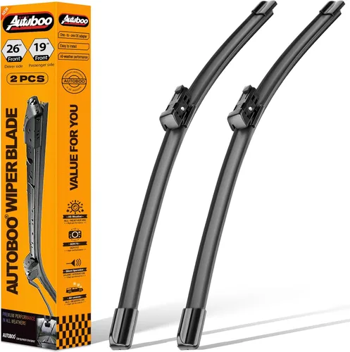 Vista 14 de AUTOBOO Limpiaparabrisas de repuesto de 13 + 13 pulgadas para limpiaparabrisas delantero Jeep Wrangler TJ 1997 1998 1999 2000 2001 2002 2003 2004